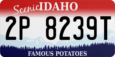 ID license plate 2P8239T