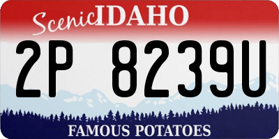 ID license plate 2P8239U