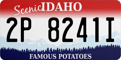 ID license plate 2P8241I