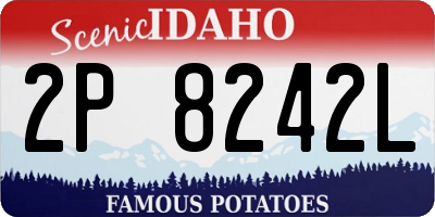 ID license plate 2P8242L