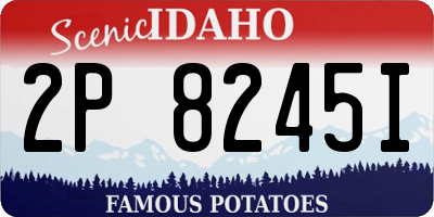ID license plate 2P8245I