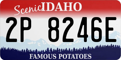 ID license plate 2P8246E