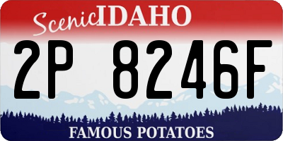ID license plate 2P8246F