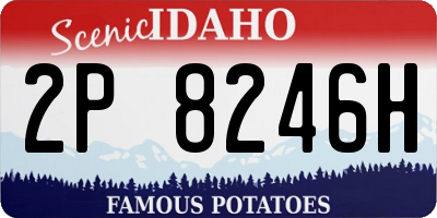 ID license plate 2P8246H