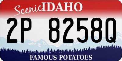 ID license plate 2P8258Q