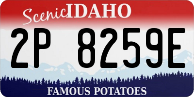 ID license plate 2P8259E