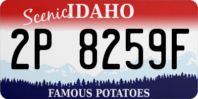 ID license plate 2P8259F