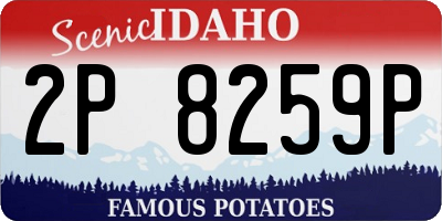 ID license plate 2P8259P