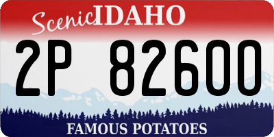 ID license plate 2P8260O
