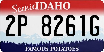ID license plate 2P8261G