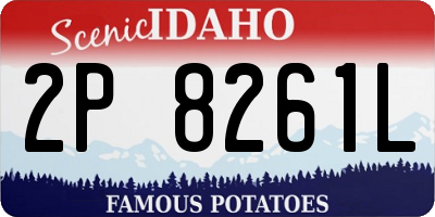 ID license plate 2P8261L