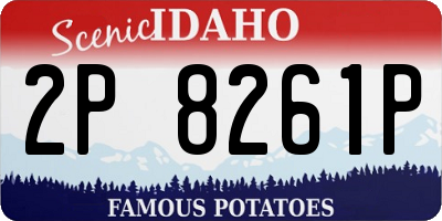 ID license plate 2P8261P