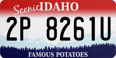 ID license plate 2P8261U