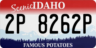 ID license plate 2P8262P