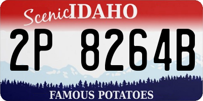 ID license plate 2P8264B