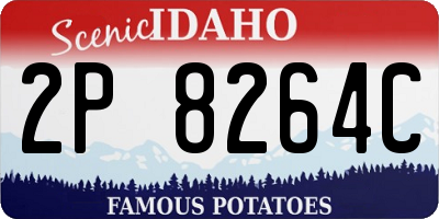 ID license plate 2P8264C