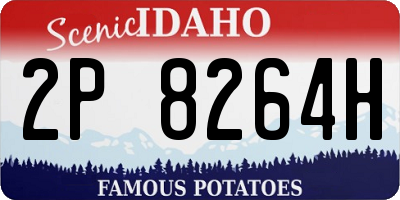 ID license plate 2P8264H