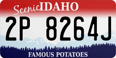 ID license plate 2P8264J