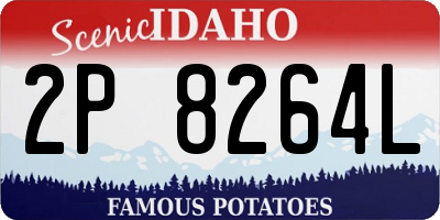 ID license plate 2P8264L