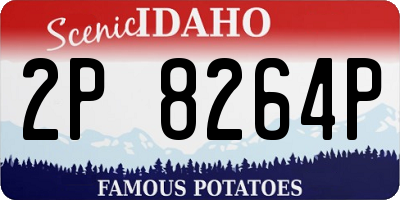 ID license plate 2P8264P