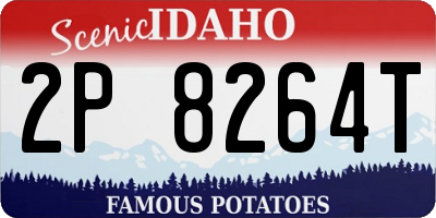 ID license plate 2P8264T