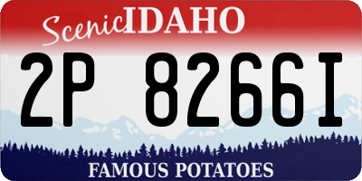 ID license plate 2P8266I