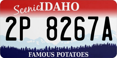 ID license plate 2P8267A