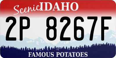 ID license plate 2P8267F