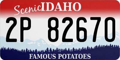 ID license plate 2P8267O