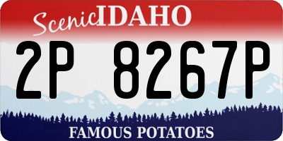 ID license plate 2P8267P