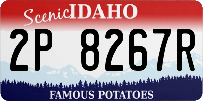 ID license plate 2P8267R