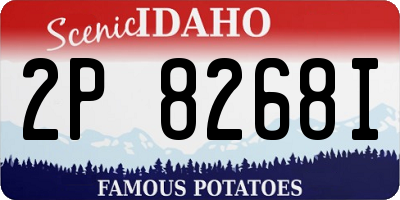 ID license plate 2P8268I