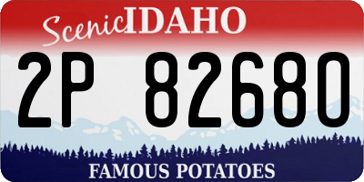 ID license plate 2P8268O