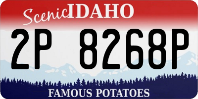 ID license plate 2P8268P