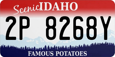ID license plate 2P8268Y