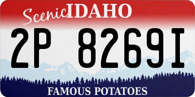ID license plate 2P8269I