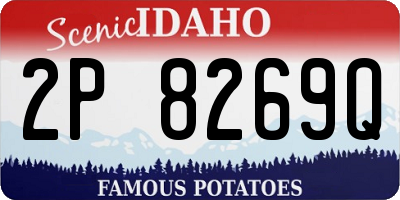 ID license plate 2P8269Q