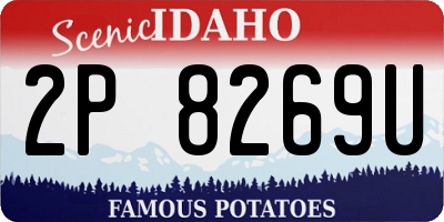 ID license plate 2P8269U