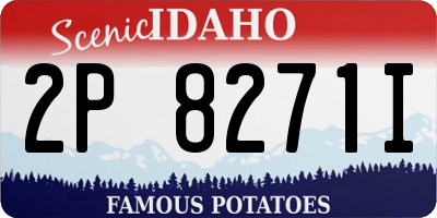 ID license plate 2P8271I