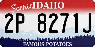 ID license plate 2P8271J
