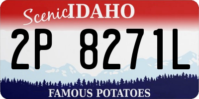 ID license plate 2P8271L
