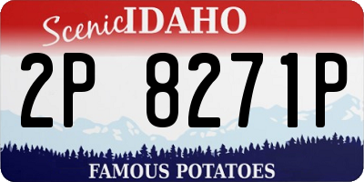 ID license plate 2P8271P