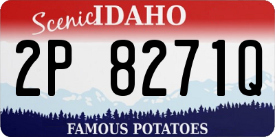 ID license plate 2P8271Q