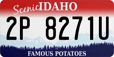 ID license plate 2P8271U