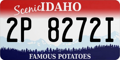 ID license plate 2P8272I