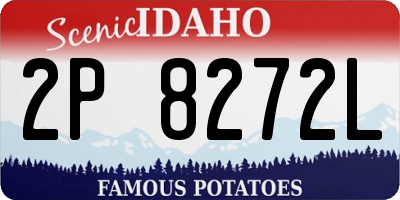 ID license plate 2P8272L