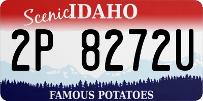 ID license plate 2P8272U