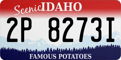 ID license plate 2P8273I