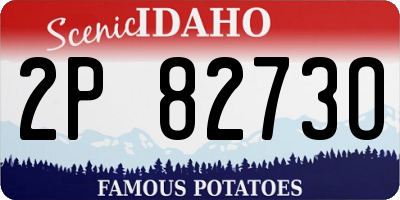 ID license plate 2P8273O