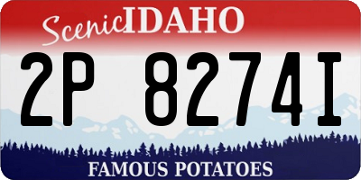 ID license plate 2P8274I